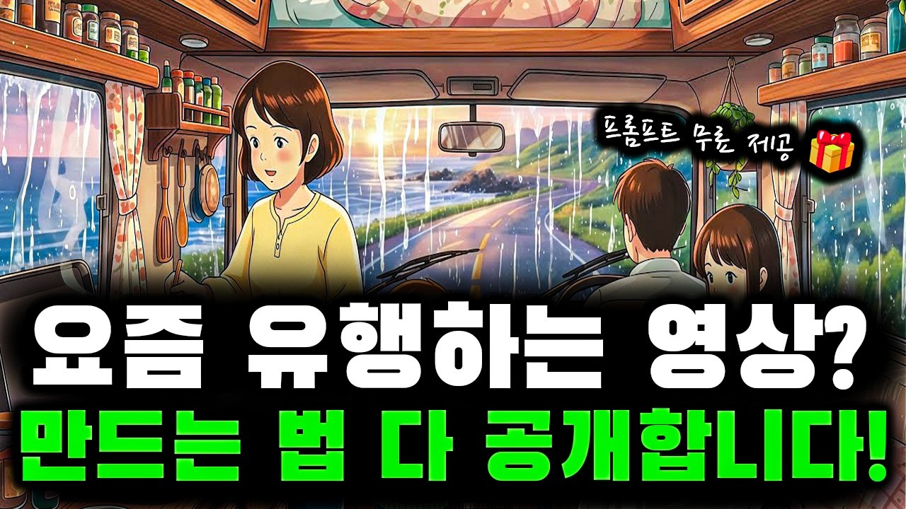 빗소리, 유리 ASMR은 이제 끝났습니다. 요즘 터지는 'AI 지브리 ASMR 영상’ 무료로 쉽게 만드는 법