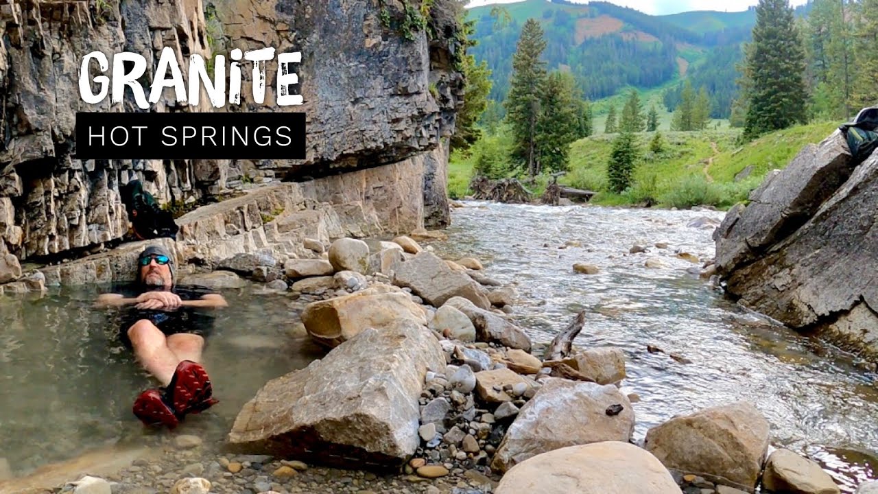 SOAKING IN GRANITE HOT SPRINGS WYOMING