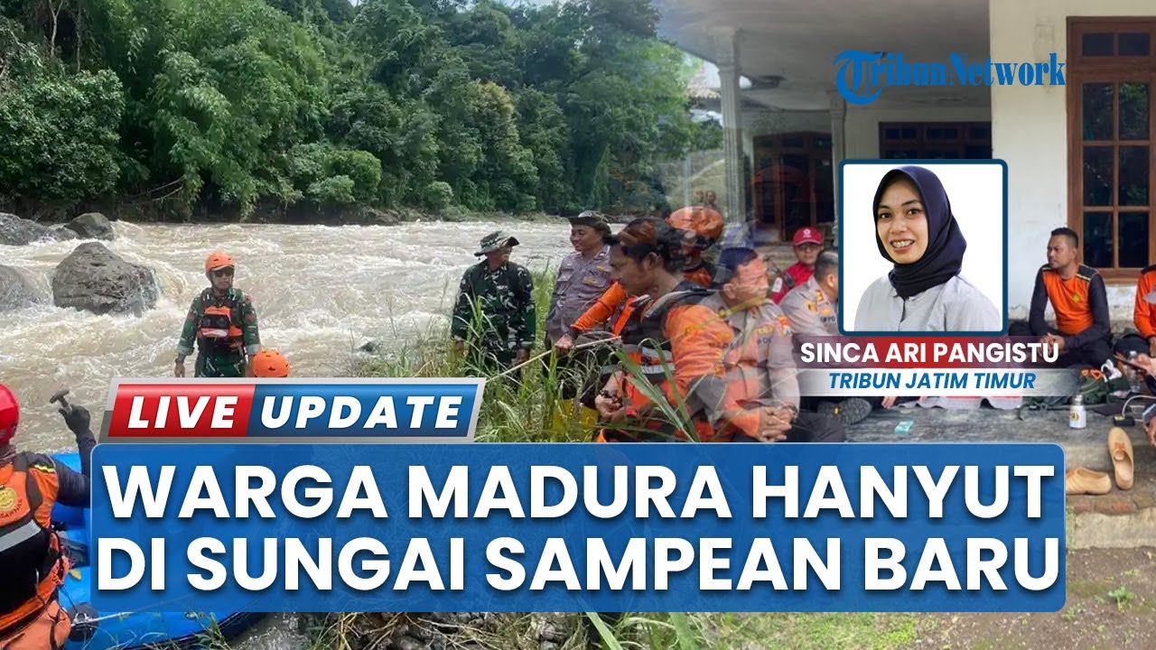 Isak Tangis Keluarga asal Madura Terima Jenazah setelah 3 Hari Hanyut di Sampean Baru Bondowoso
