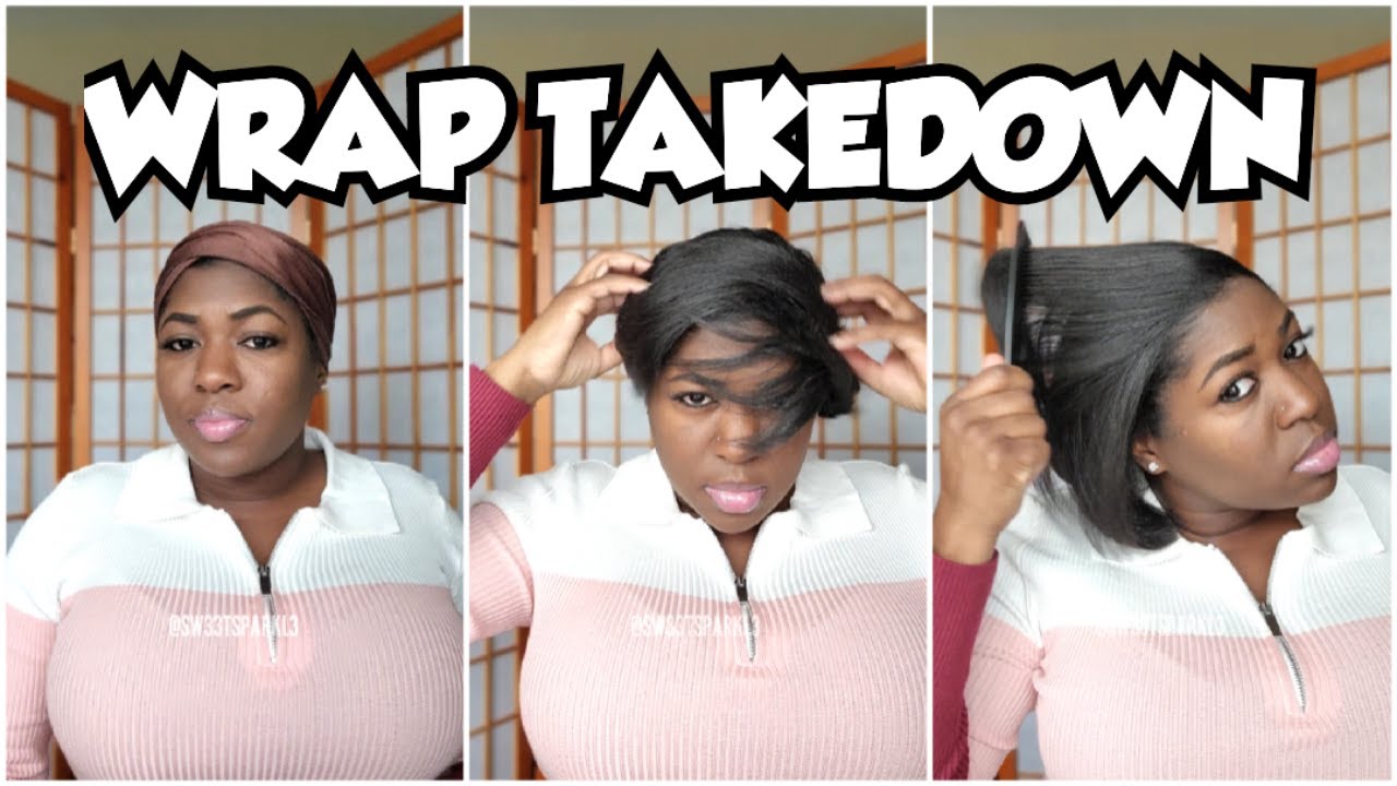 THE DAY AFTER RELAXING MY HAIR 🩷 wrap takedown, quick hair update, length check