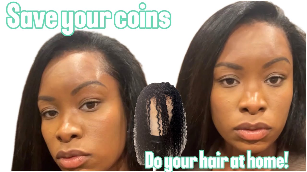 How to make your half wig look like a silk press 