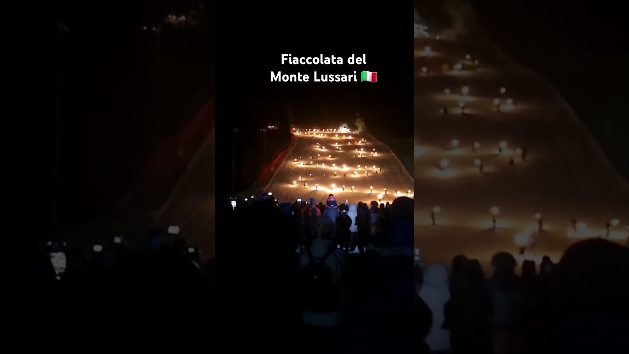 Fiaccolata 2025 monte lussari #youtubeshorts #shorts #italy #tradition #fiaccolata #montelussari