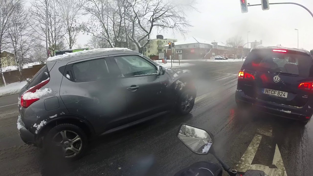 Roller Vlog im Schnee//Peugeot jetforce