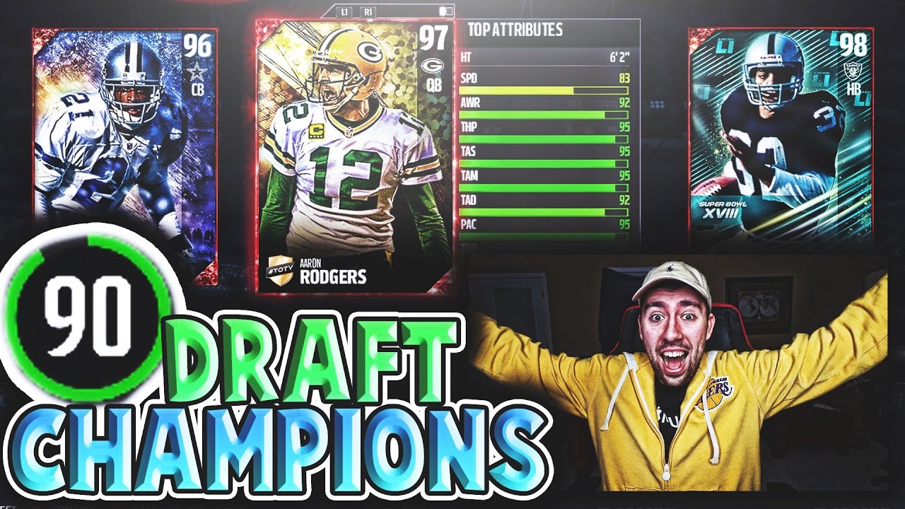 90 OVERALL RANKED DRAFT CHAMPIONS CHALLENGE! MADDEN 17 DRAFT CHAMPIONS