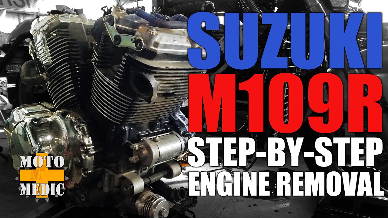 Suzuki M109R Boulevard Step by Step Engine Removal