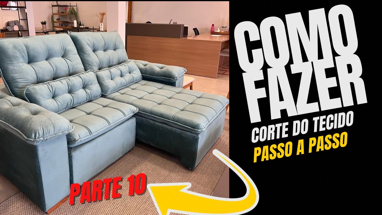Como fazer sofá retrátil e reclinável passo a passo parte 10
