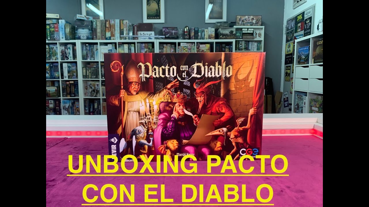 Uboxing pacto con el diablo. Abriendo pacto con el diablo juego de mesa.