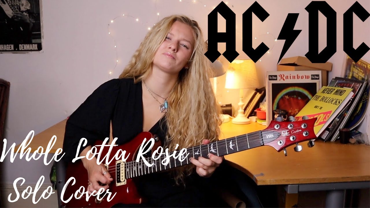 AC/DC | Whole Lotta Rosie - Guitar Solo Cover by Eliza Lee