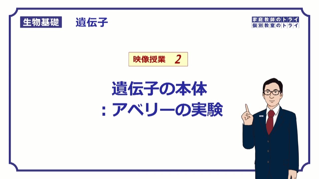 【生物基礎】　遺伝子2　アベリーの実験　（１０分）