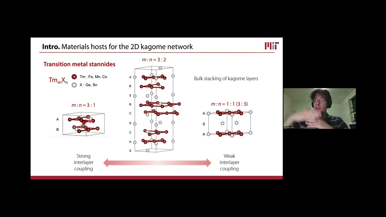 Riccardo Comin: Electronic topology and correlations in kagome metals