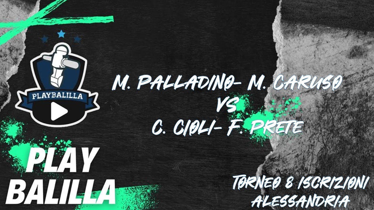 M. Caruso- M. Palladino VS C. Cioli- F. Prete Torneo 8 iscrizioni Alessandria