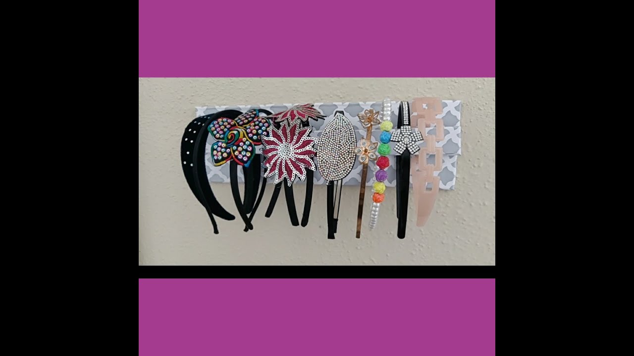 Easy DIY :  hairband organizer
