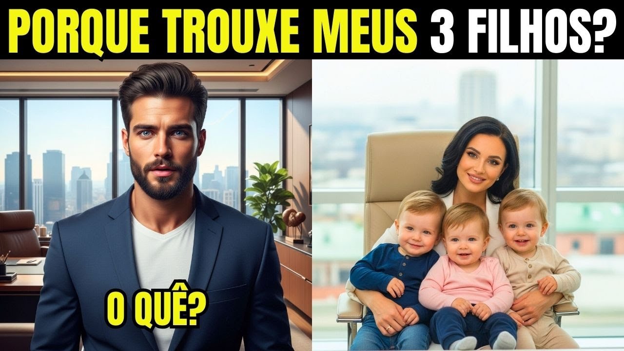 MILIONÁRIO FURIOSO NO DIVÓRCIO VÊ EX-ESPOSA CHEGAR COM SEUS TRIGÊMEOS!
