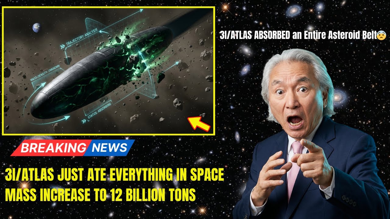 3I/ATLAS Just ABSORBED an Entire Asteroid Belt — Mass Increasing Every Second | Michio Kaku