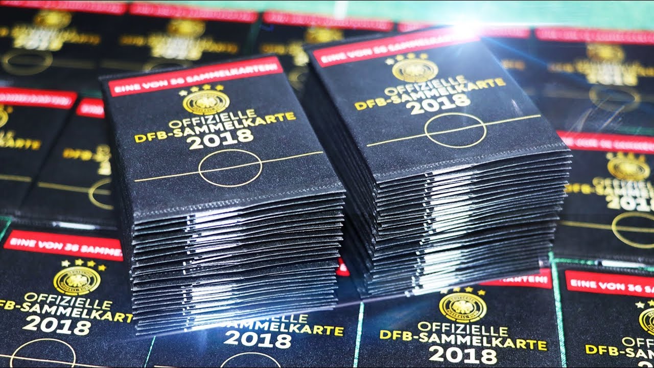 100 REWE KARTEN WM 2018 SAMMELKARTEN DFB PACK OPENING
