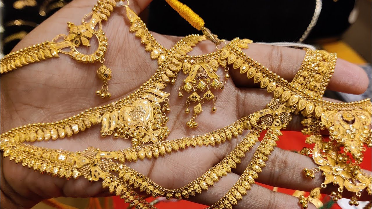 ৩ আনা সোনার নেকলেস আশামনি জুয়েলার্স