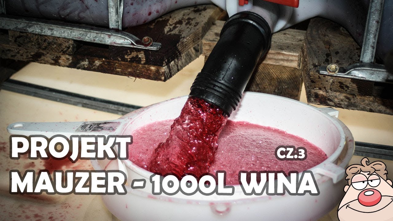 1000l wina Porzeczkowego czyli Projekt MAUZER cz.3 - Zlewanie 1000l wina znad osadu :)