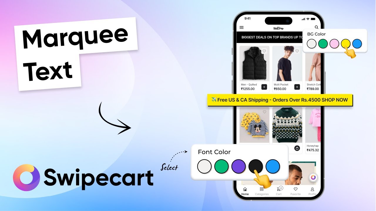 How to add Text Marquee | A Unique Way To Grab Customers&rsquo; Attention!🤩