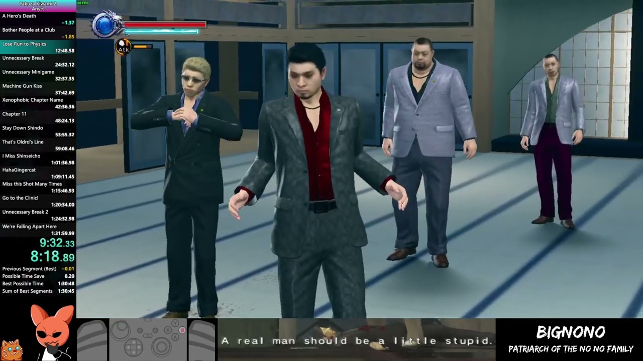 Yakuza Kiwami 2 Any% Speedrun in 1:31:57.12 [WR]