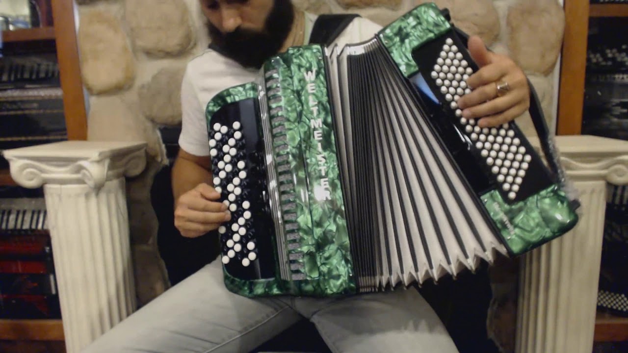 WELTROM703CGN - Green Weltmeister Romance 703 Chromatic Button Accordion C LMM 70 96 $2999