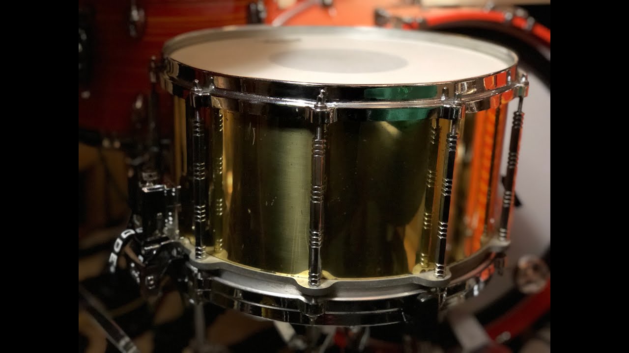 Pearl 14x8 Brass Free Floating Snare Drum