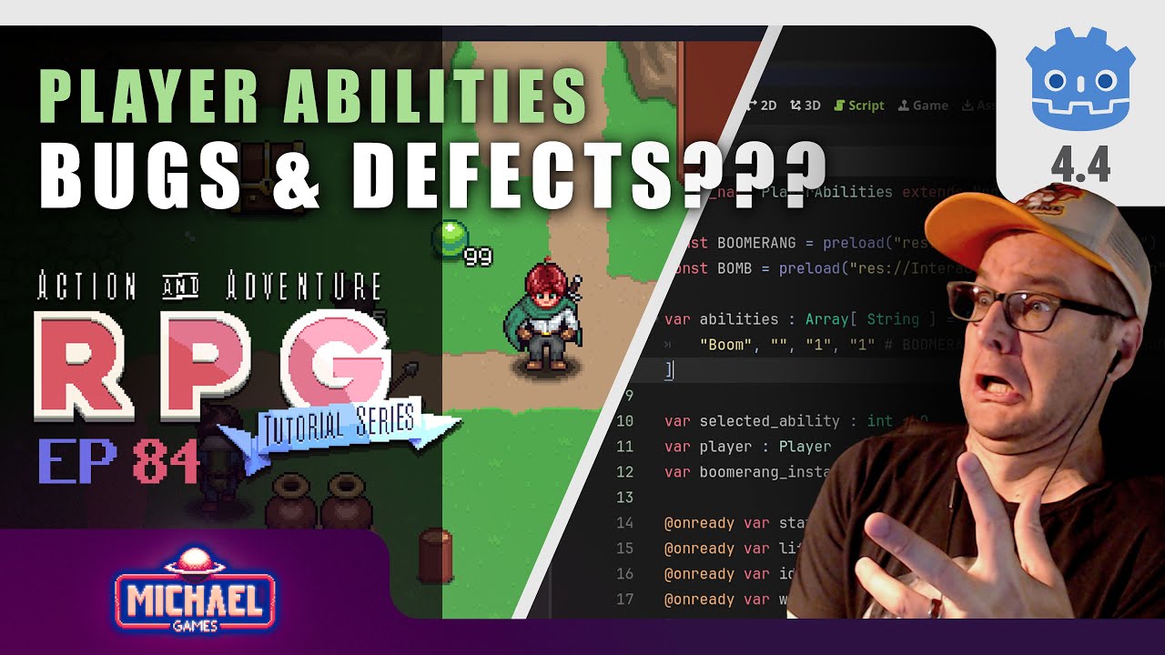 Ability System - Fix Bugs & Defects // E84 /// Make a 2D AARPG in Godot 4