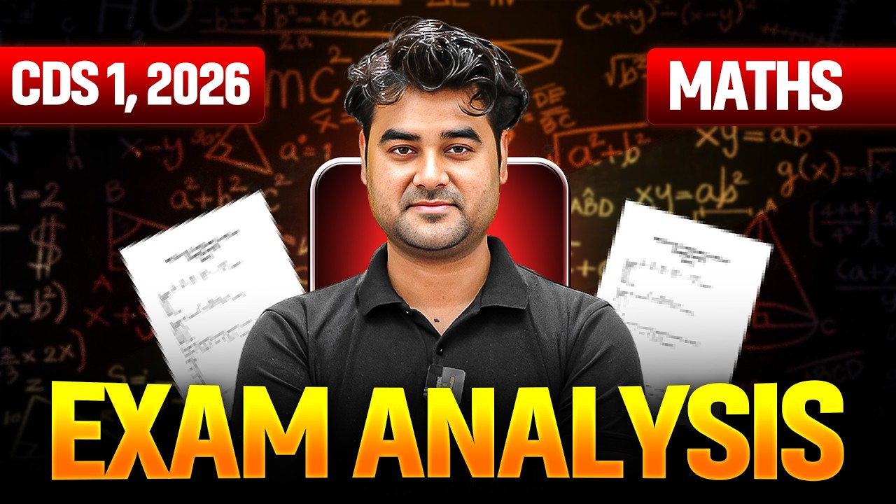 CDS 1, 2026 Maths Exam Analysis 💪 | CDS Live Paper Discussion 🤩 | CDS 1, 2026 Exam | UPSC CDS Exam🔥