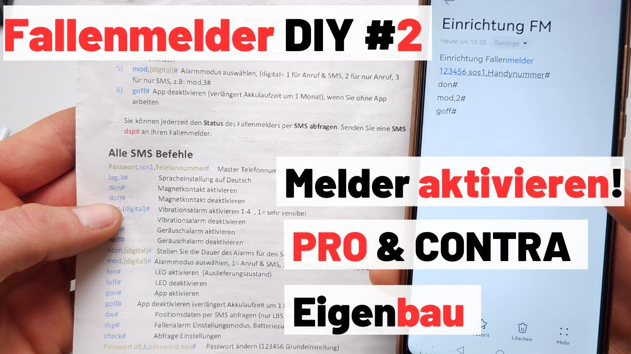 🦊FALLENMELDER📡selber EINRICHTEN✅//Fallenjagd//TrapperInfo