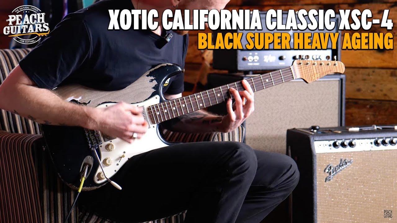 Xotic California Classic XSC-4 Black Super Heavy Ageing