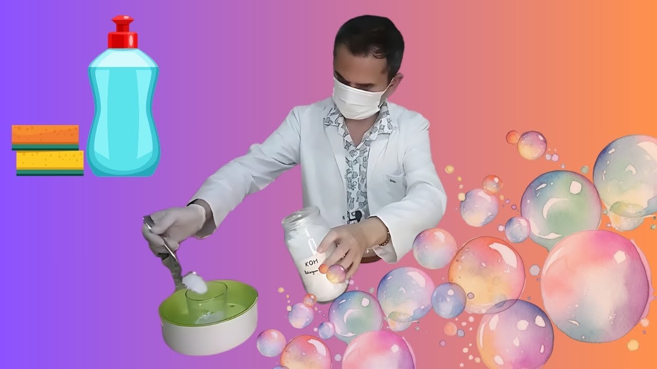 Приготовление гелевого мыла для уборки.