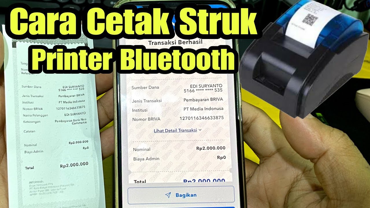 Cara Print Setruk Brimo Menggunakan Printer Bluetooth