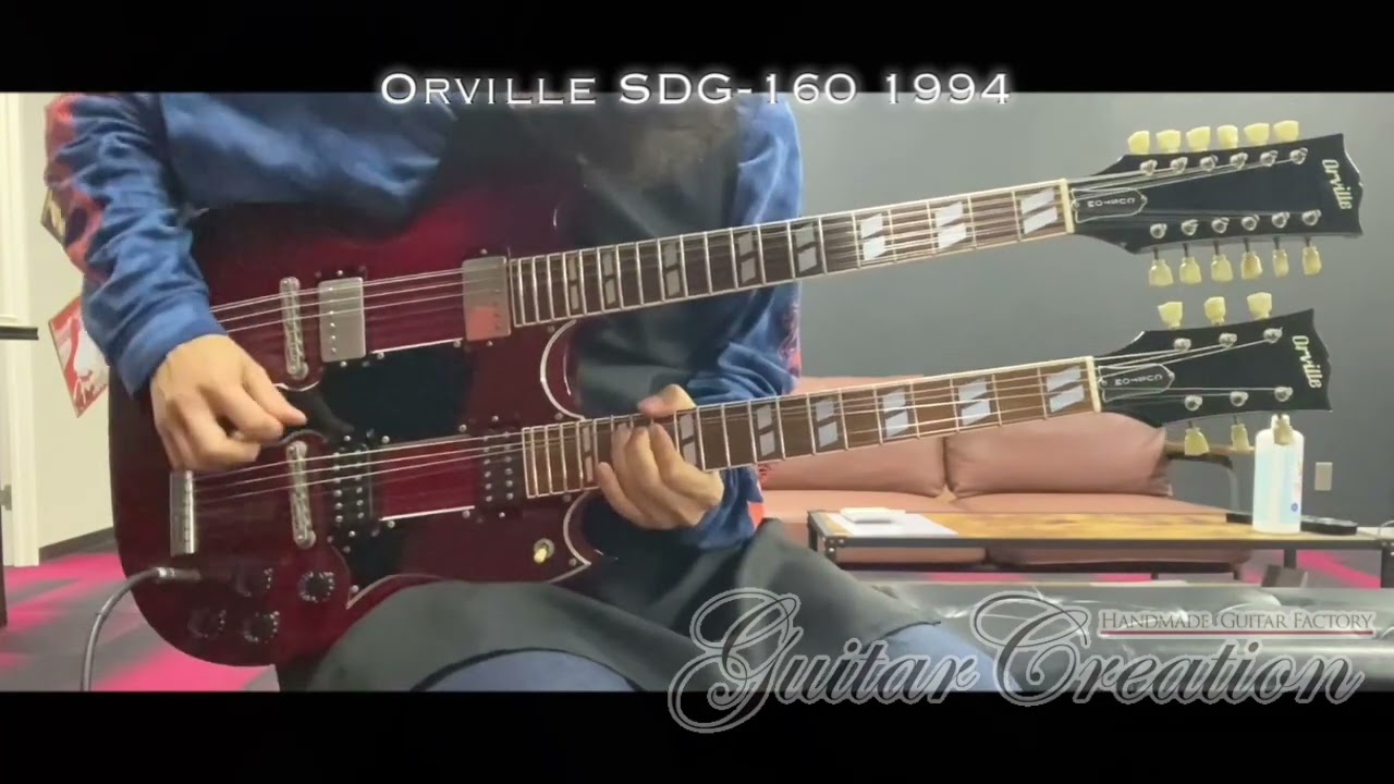 Orville SDG-160 # Cherry 1994年製【Jimmy Page Style】w/Hard Case 4.61kg