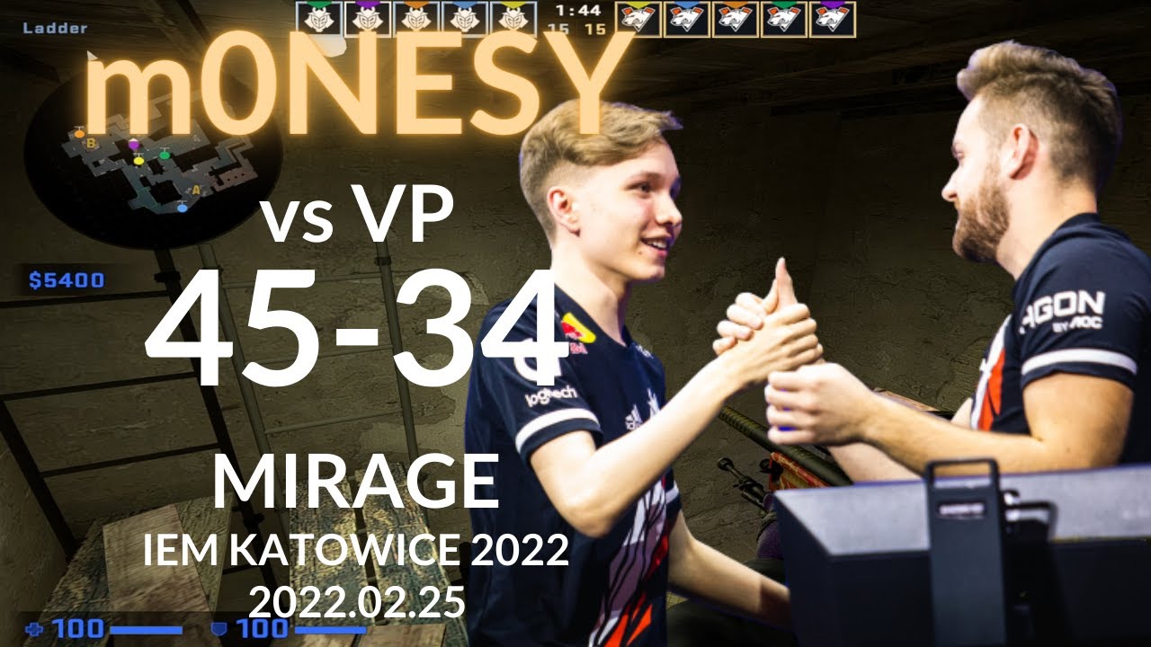 G2 m0NESY (45-34) (MIRAGE) @ IEM KATOWICE 2022 2022.02.25 | LIM-CSGO POV