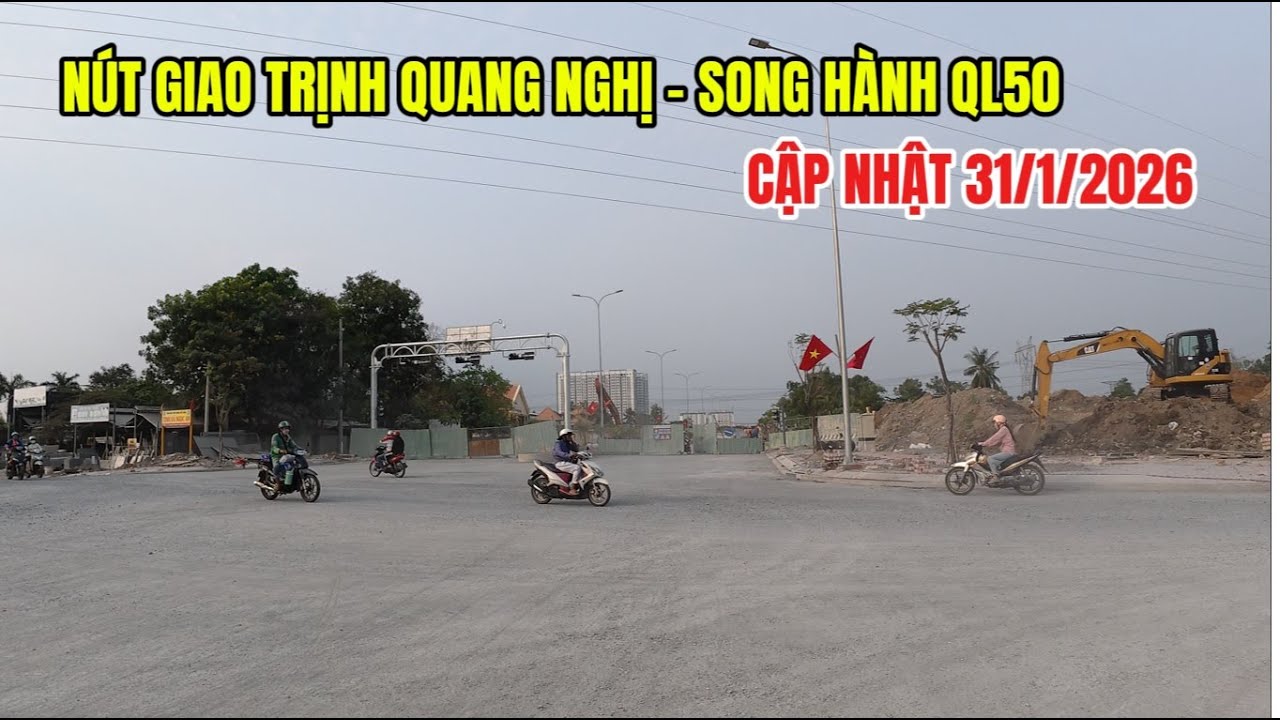 Cận cảnh NÚT GIAO TRỊNH QUANG NGHỊ VÀ đường SONG HÀNH  quốc lộ 50 sắp hoàn tất - Đâu Đó Sai Gon
