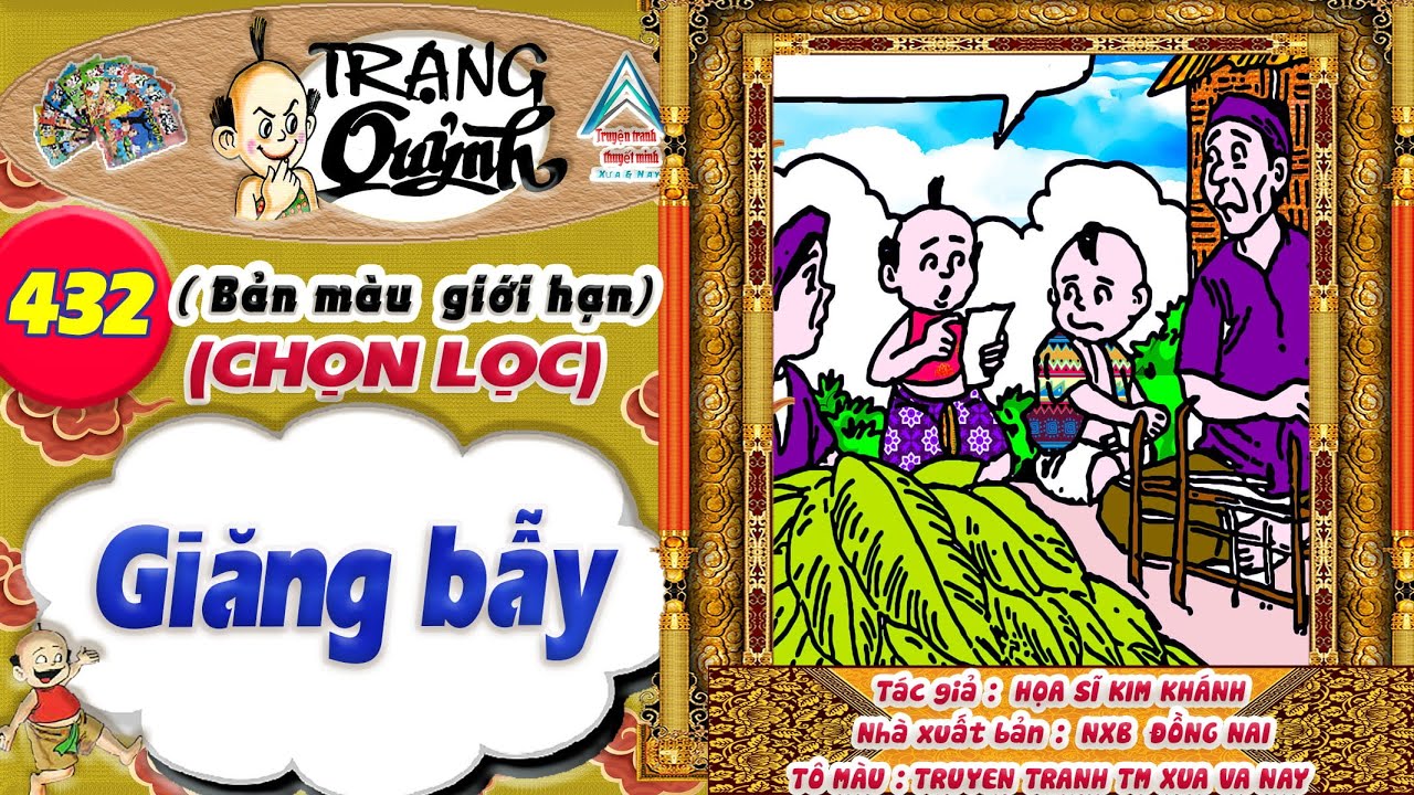 Trạng Quỷnh I Tập 432 I Bản màu giới hạn tuyển chọn: Giăng bẫy @Truyen tranh TM xua va nay