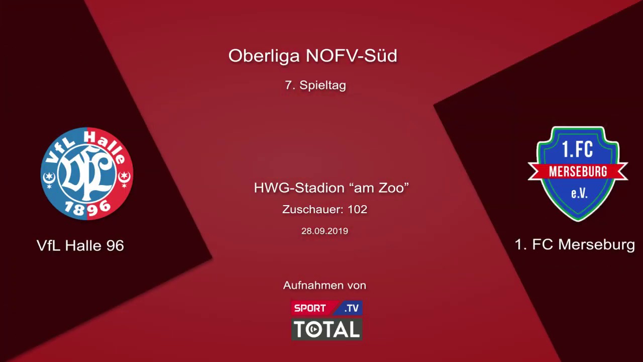 Oberliga | 7. Spieltag | VfL Halle 96 - 1.  FC Merseburg