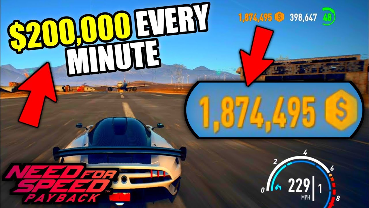 Ошибка с деньгами Payback в Need For Speed ​​| 200 000 долларов каждую минуту | Ошибка с деньгами...