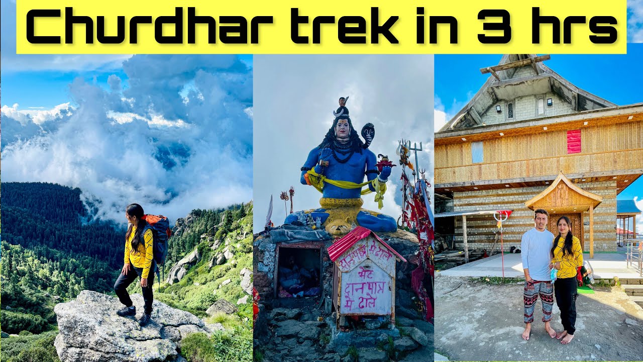 Vlog 161 | Churdhar trek. 3 hrs me pahuche churdhar. Sabse asan rasta