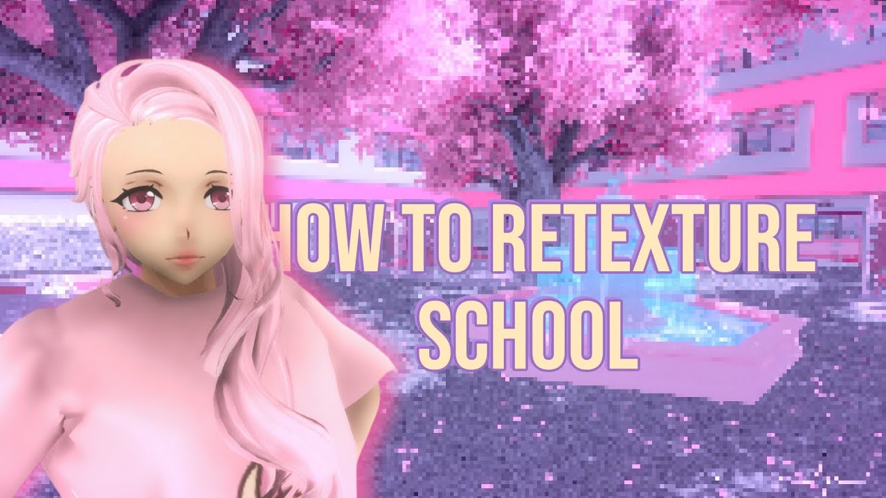 How to retexture school environment in Yandere Simulator tutorial. [posemod needed] 