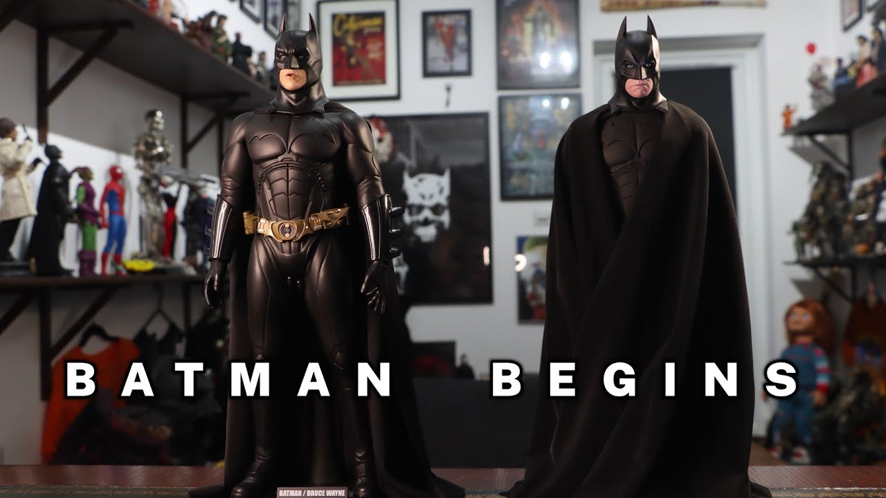 BATMAN BEGINS 1/6 SCALE. CUSTOM HEAD SCULPTS AND A NEW BODY