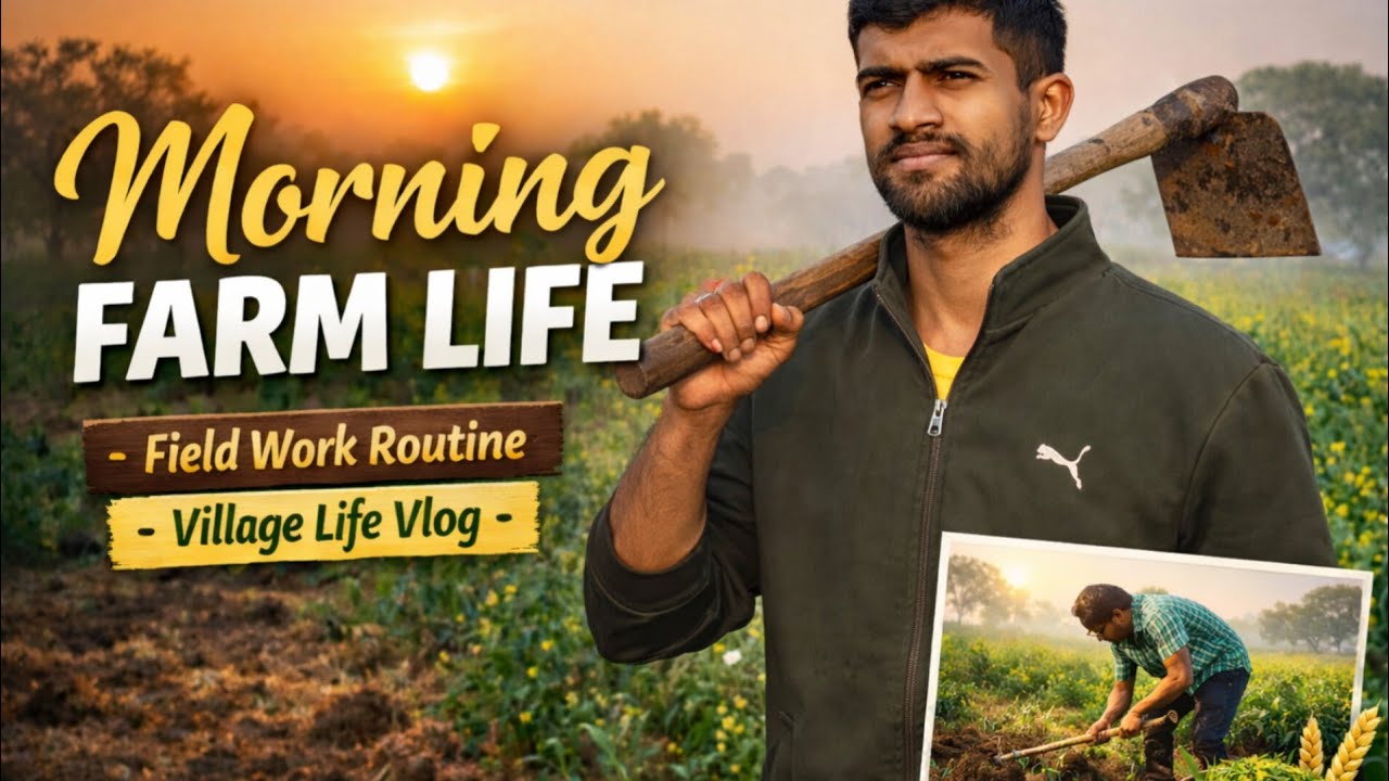 Farm Life Vlog | Morning Field Cleaning, Mustard Plant Care & Daily Farming Work | Part_2