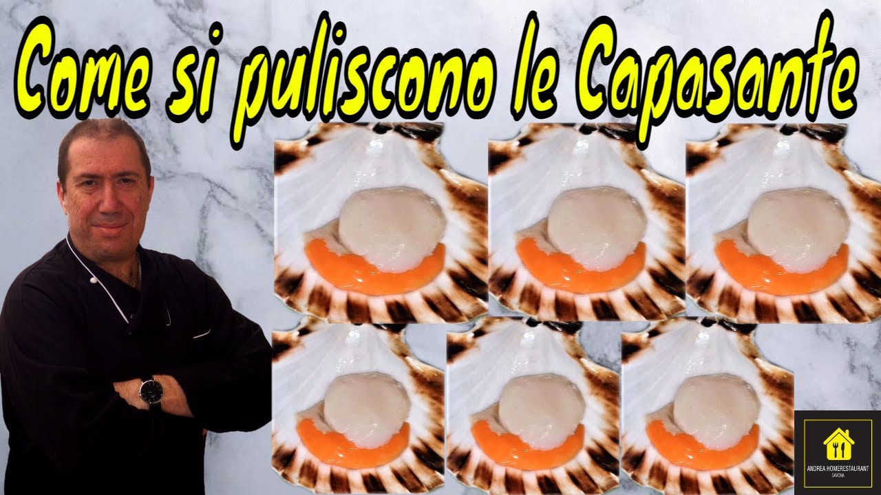 Come si puliscono le Capesante o Conchiglia di Saint Jacques
