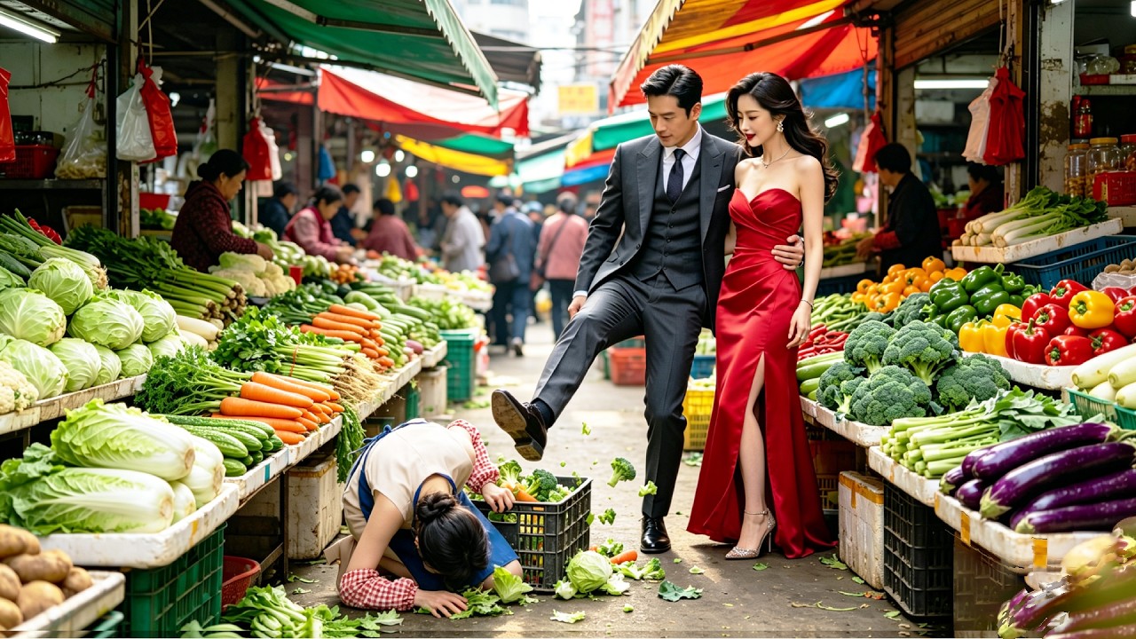 賣菜女人竟是首富全城搜索的繼承人！丈夫嫌她窮拋棄她傍上富家女，下秒得知她的身份腸子都悔青了！#短劇#打臉#drama#逆襲