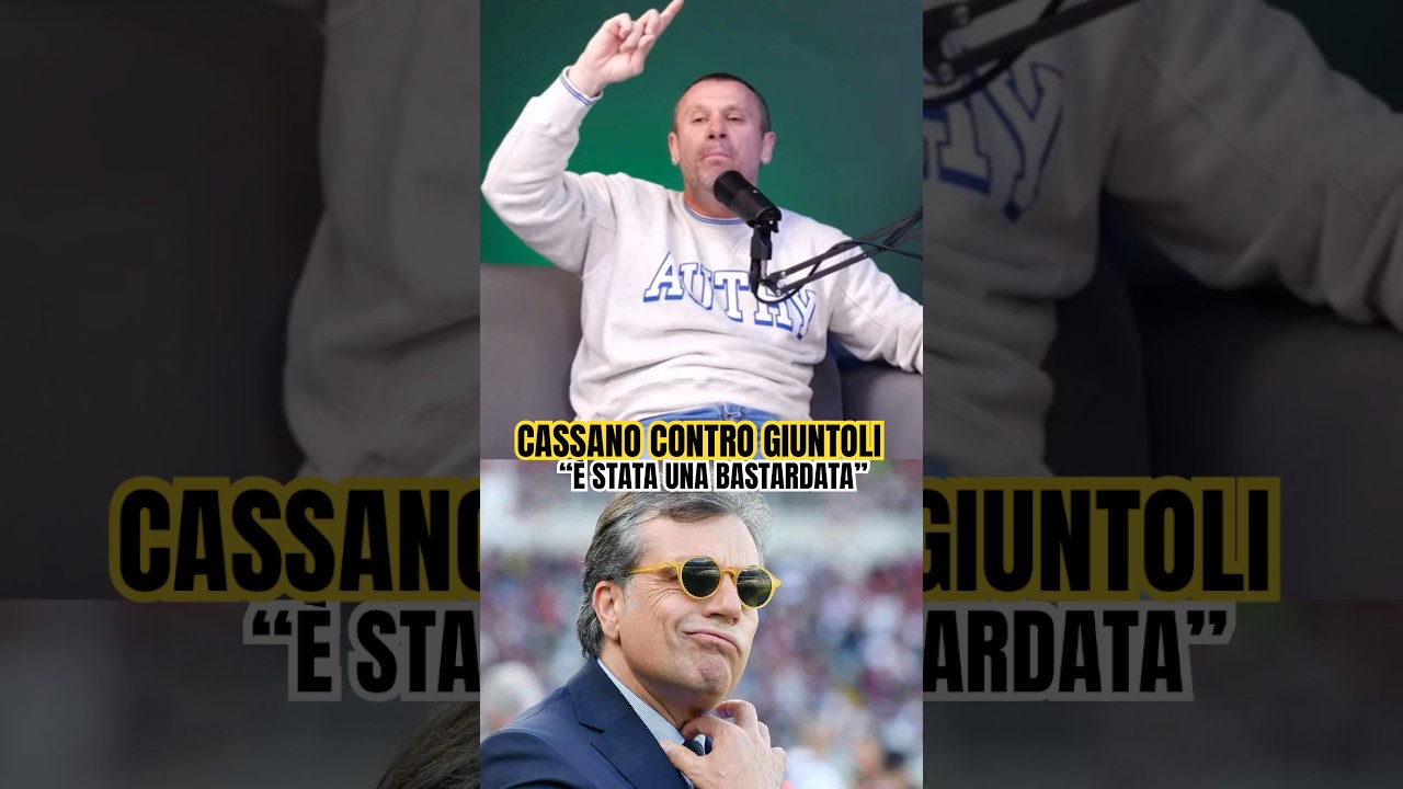 CASSANO contro GIUNTOLI #calcio #seriea #juventus #cassano #giuntoli