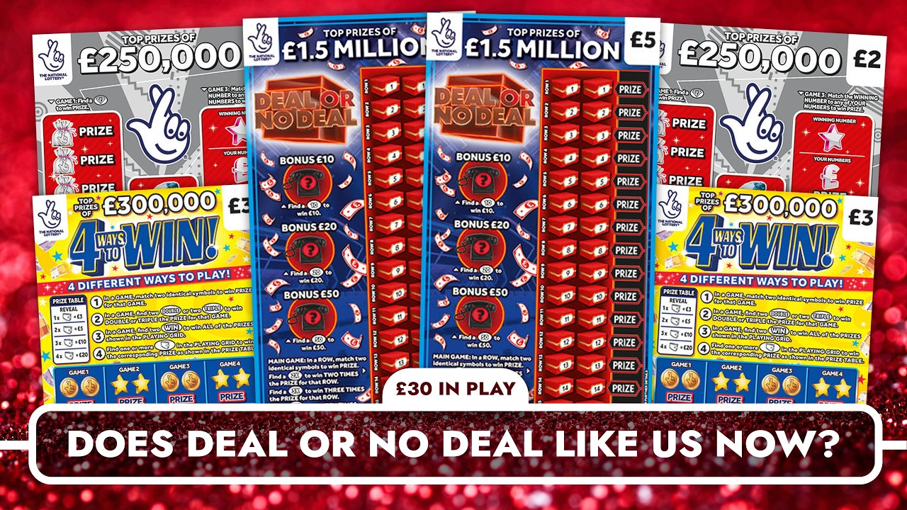 &pound;30 Of Scratch Cards 🎉🎉 Does Deal Or No Deal Finally Like Us? 🎉🎉 Let's Win Together! #scratchcards
