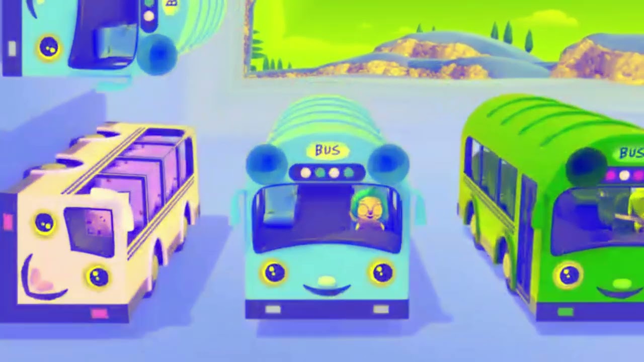 Hogi the Bus Cute Colorful Random Effects Kaleidoscope | Inspired with Klasky Csupo
