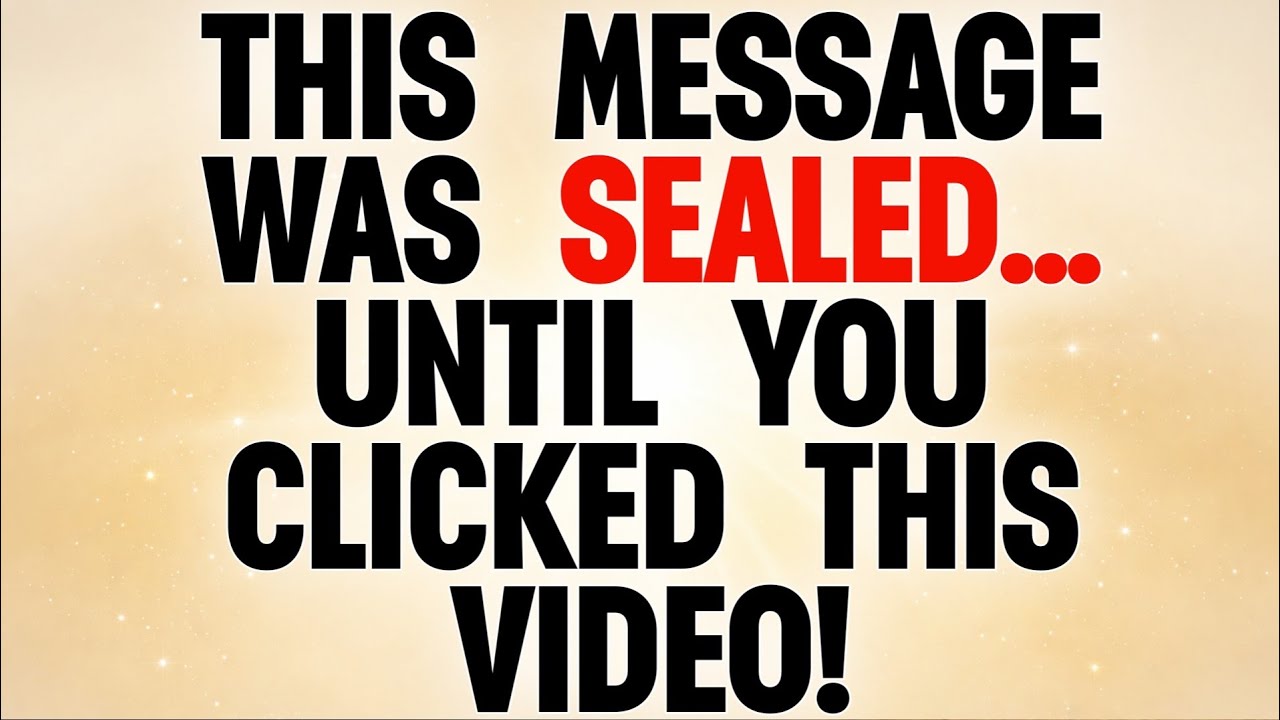 🔥 THIS MESSAGE WAS SEALED… UNTIL YOU CLICKED THIS VIDEO!