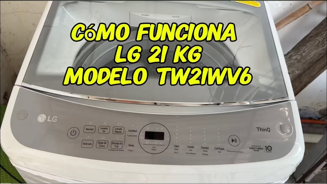 Как работает стиральная машина LG TW21WV6 за 21 кг