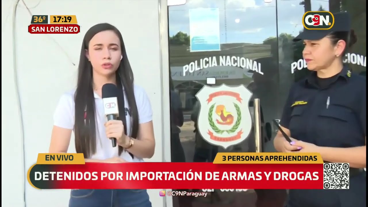 Detenidos por importación de armas y drogas en San Lorenzo