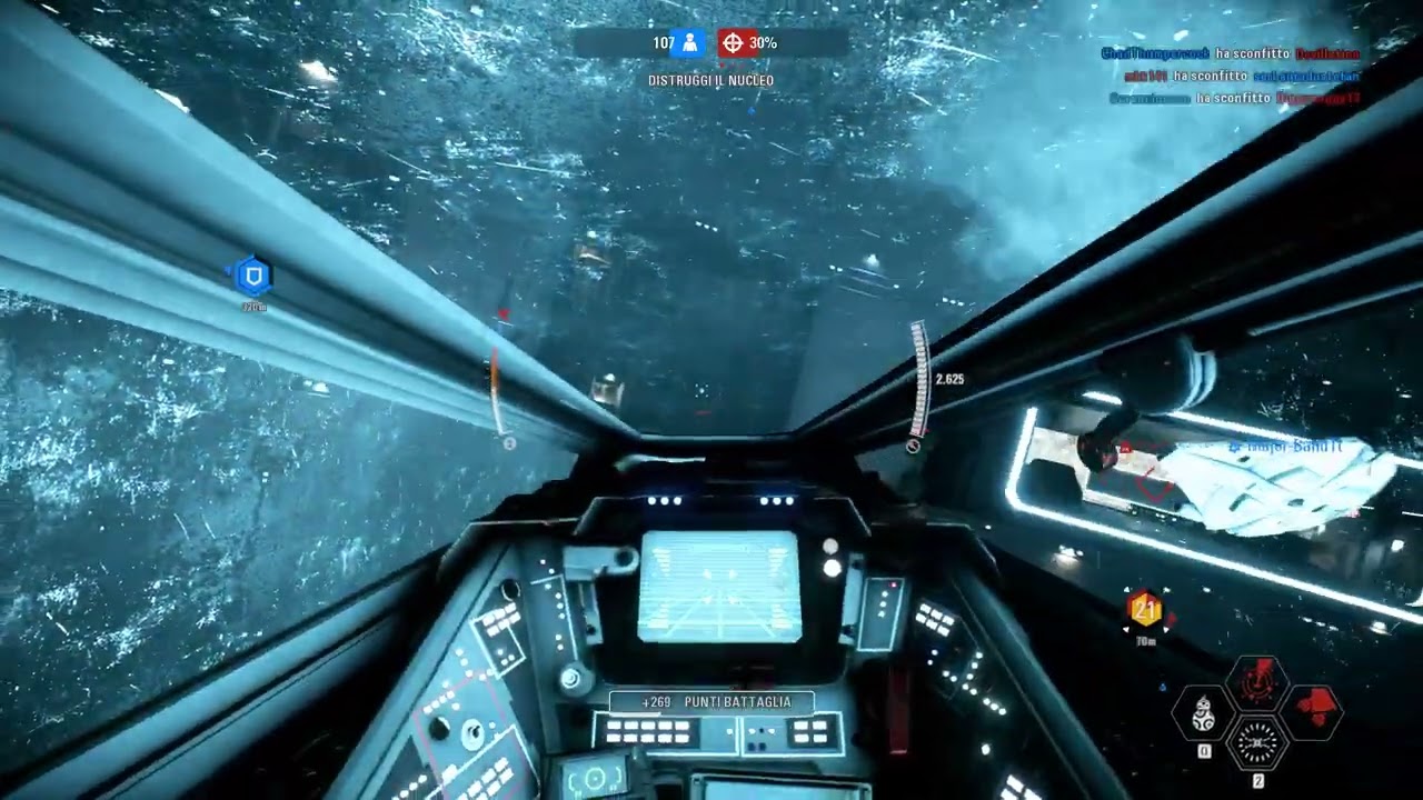 Winning shot through a Lucrehulk starship // STAR WARS Battlefront II